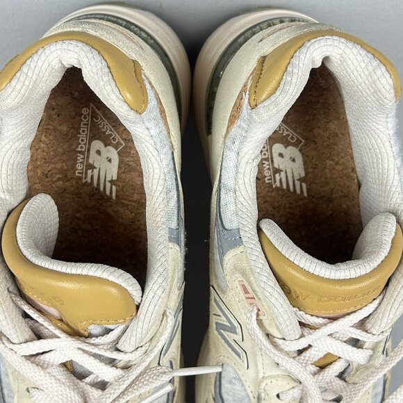 New Balance 992 Raw Silk Cork Athletic Shoes Womens 8 Cream Beige Low Top - Picture 8 of 10